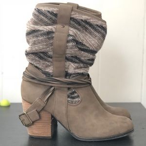 Slouchy Heeled Bootie